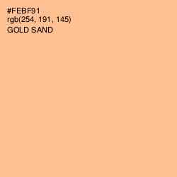 #FEBF91 - Gold Sand Color Image
